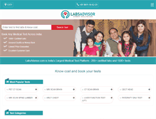 Tablet Screenshot of labsadvisor.com